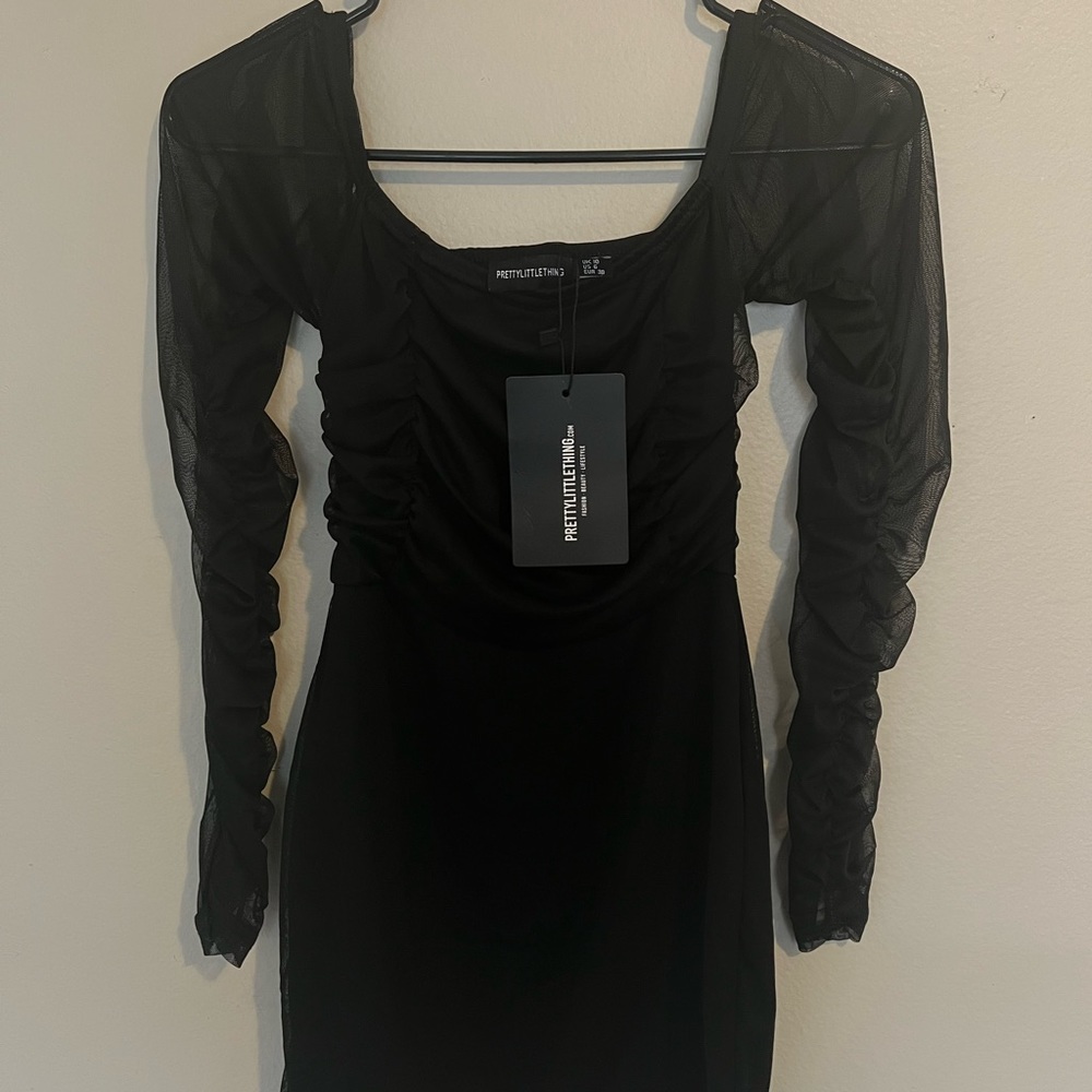 Black mini dress